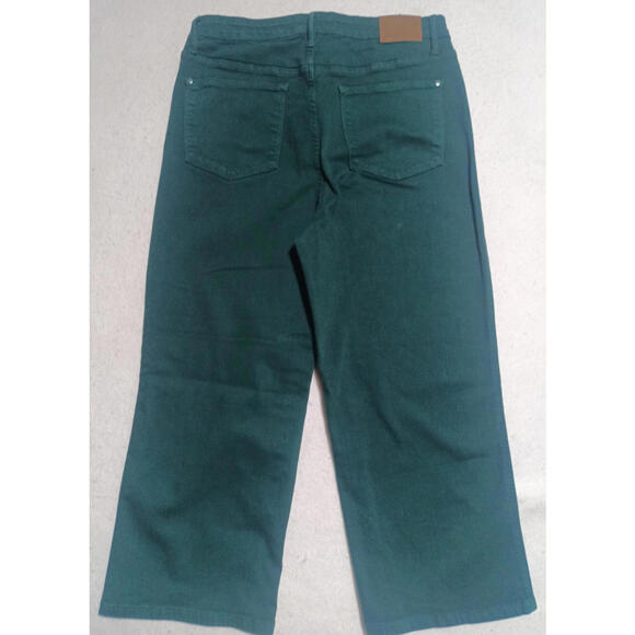 Judy Blue HR Garment Dyed Vibrant Green 90's Straight Fit Denim Jeans 13/31 NEW - Picture 2 of 7